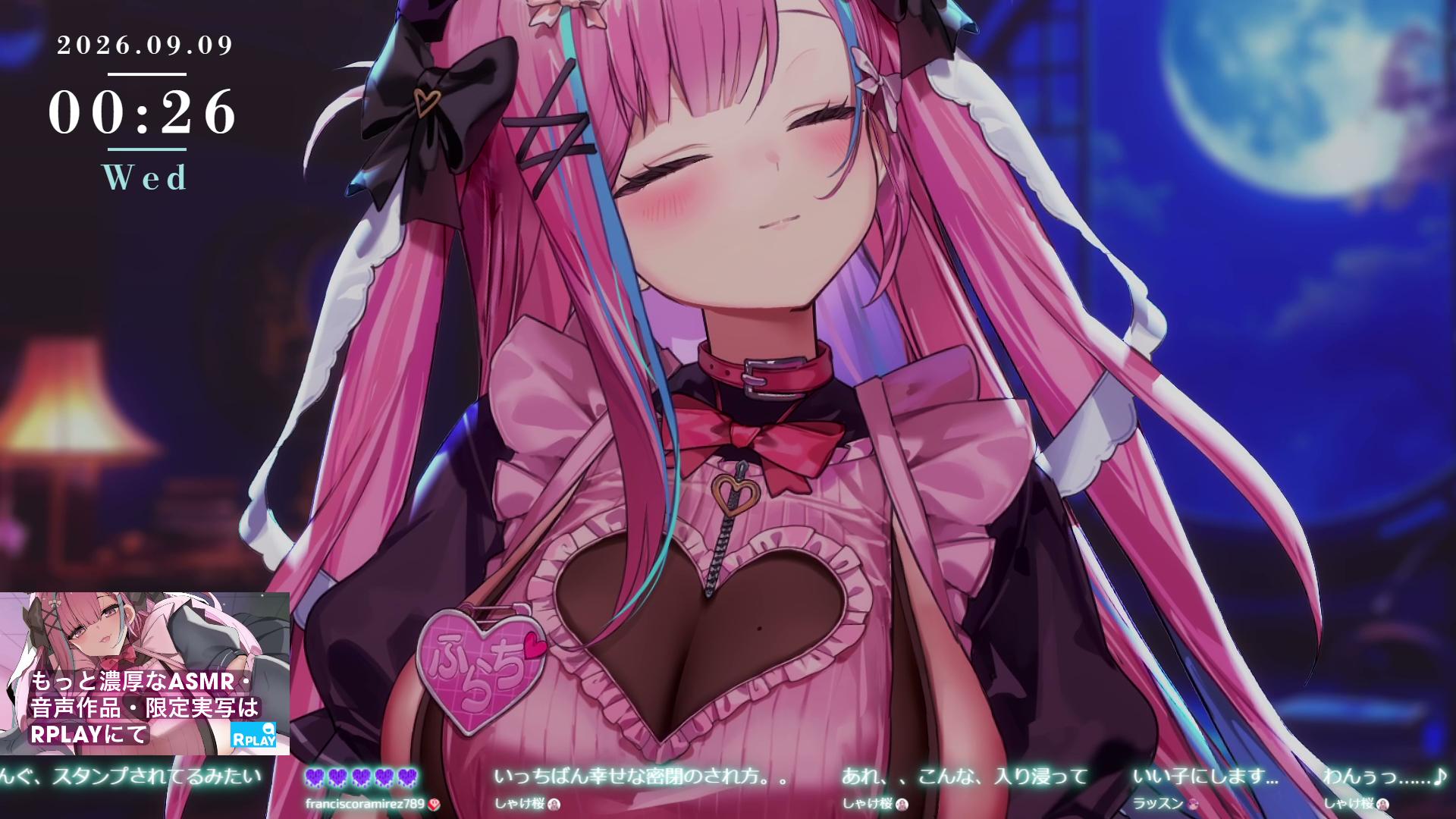 【舔耳朵/KU100】我會一直待在這裡…♥舔耳朵❤可愛聲音放鬆ASMR直播【櫻花水知】