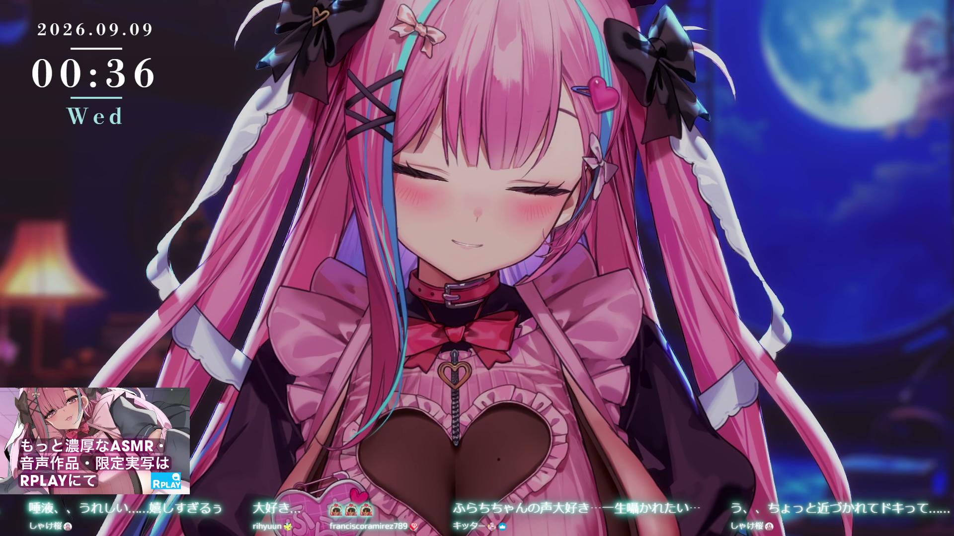 【舔耳朵/KU100】我会一直在这里待着……♥舔耳朵❤可爱声音放松ASMR直播【樱花水知】