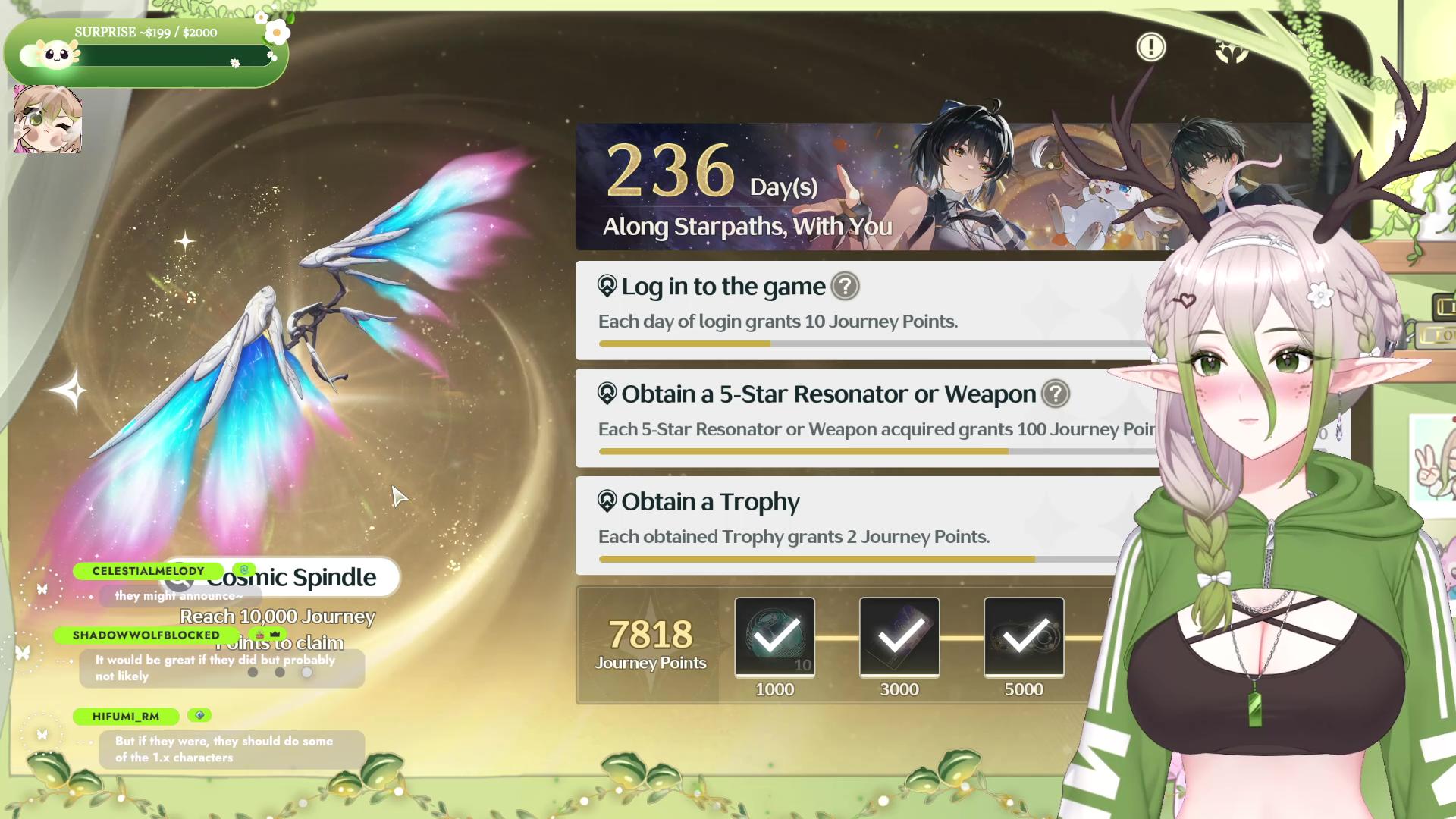 ➷ Chill night, farming and completion running !~♡ ➷【WUWA】