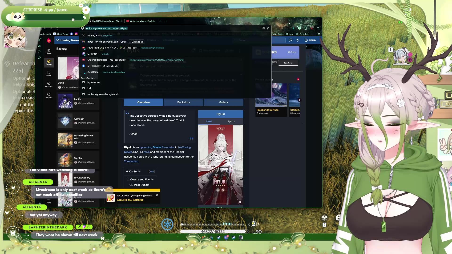 ➷ Chill night, farming and completion running !~♡ ➷【WUWA】